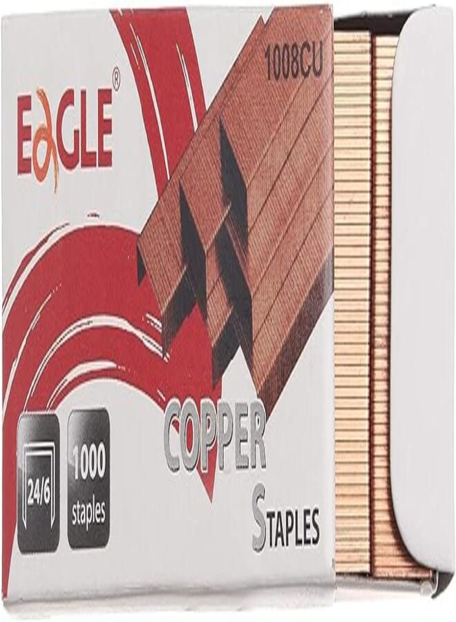 Eagle 24/6 copper staples - pack of 1000 pcs.